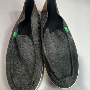 Sanuk Men's Gray Slip-On Loafers